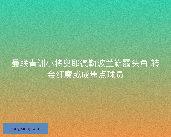 曼联青训小将奥耶德勒波兰崭露头角 转会红魔或成焦点球员