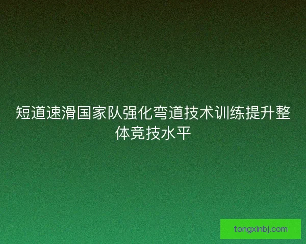 短道速滑国家队强化弯道技术训练提升整体竞技水平